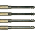 Schrader 7382 Truck Valve Extensions 5-1/16" Metal Pack of 4