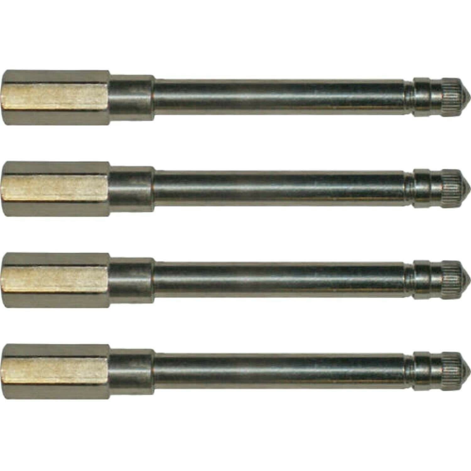 Schrader 7382 Truck Valve Extensions 5-1/16" Metal Pack of 4