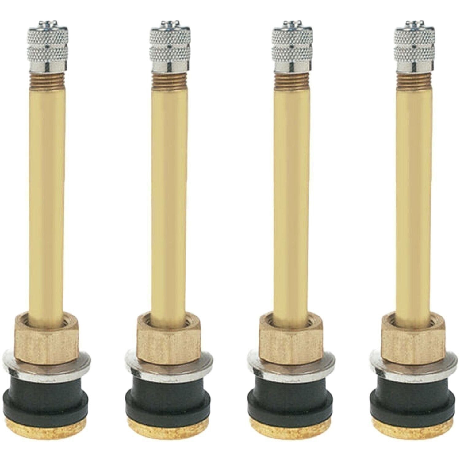 TR571 3-3/8" Brass Tubeless Truck Tire Valve Stem Clamp Pack of 4