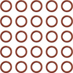 Red O-Ring for TR540 Metric Aluminum Wheel Truck Valve Stem - Pack of 25