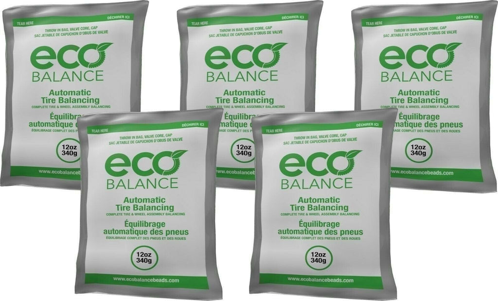 ECO Balance 12EB Tire Balancing Beads 12oz 5-Pack for Smooth Ride