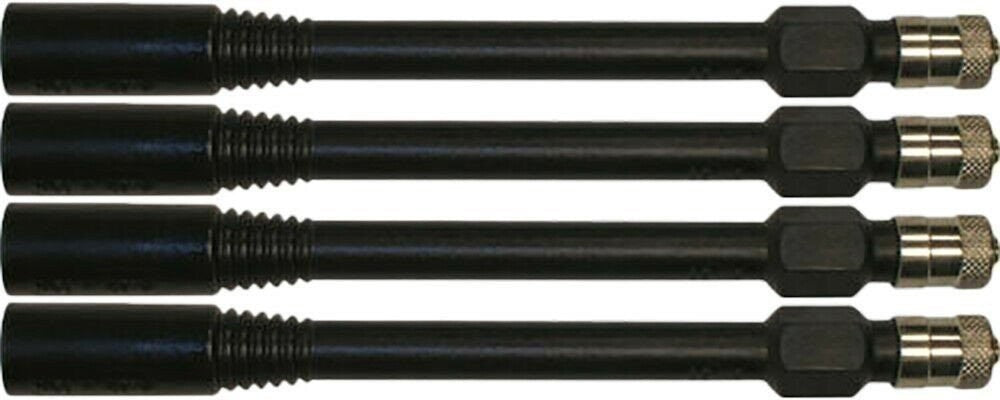 Haltec HE-351 3.82" Black Polymer Valve Extensions Pack of 4