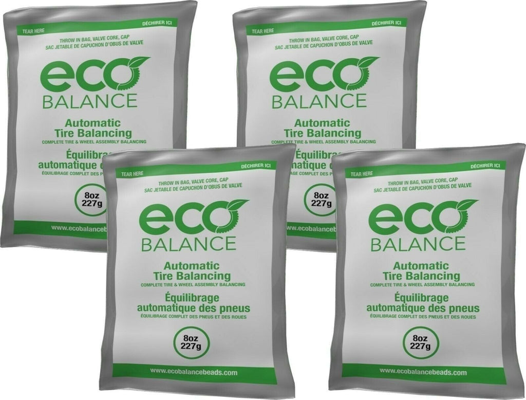 ECO Balance 08EB Tire Balancing Beads 8oz 4 Bags for Smooth Ride