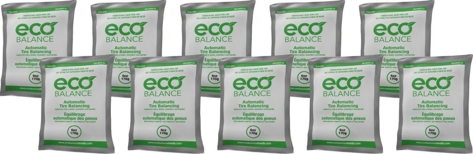 ECO Balance 06EB Tire Balancing Beads 6oz - 10 Bags Pack