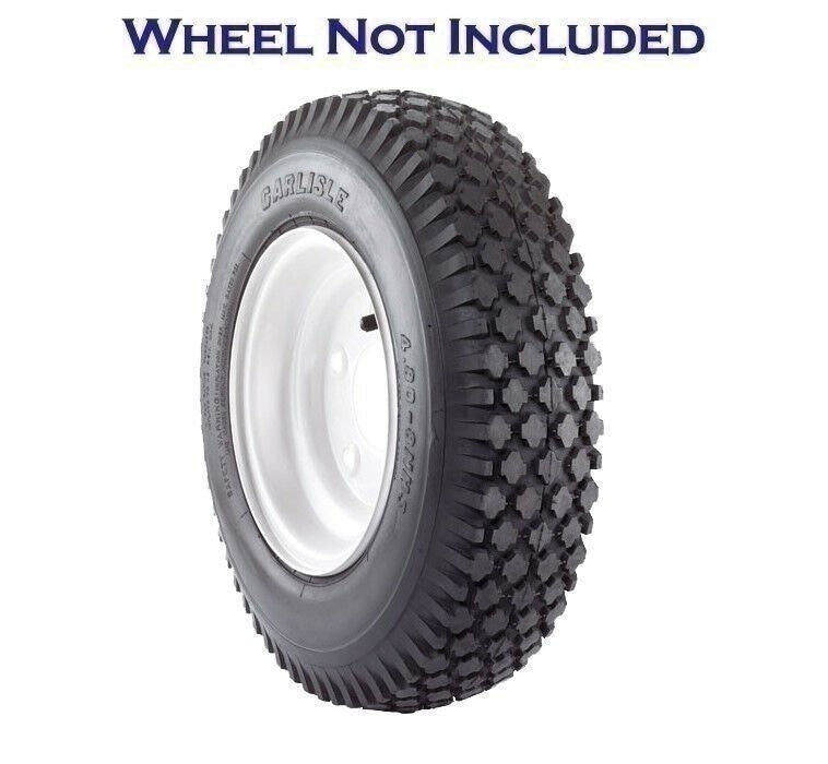 Carlisle Stud Utility Tire 4.10-6 2-Ply Durable Lawn Mower Tire