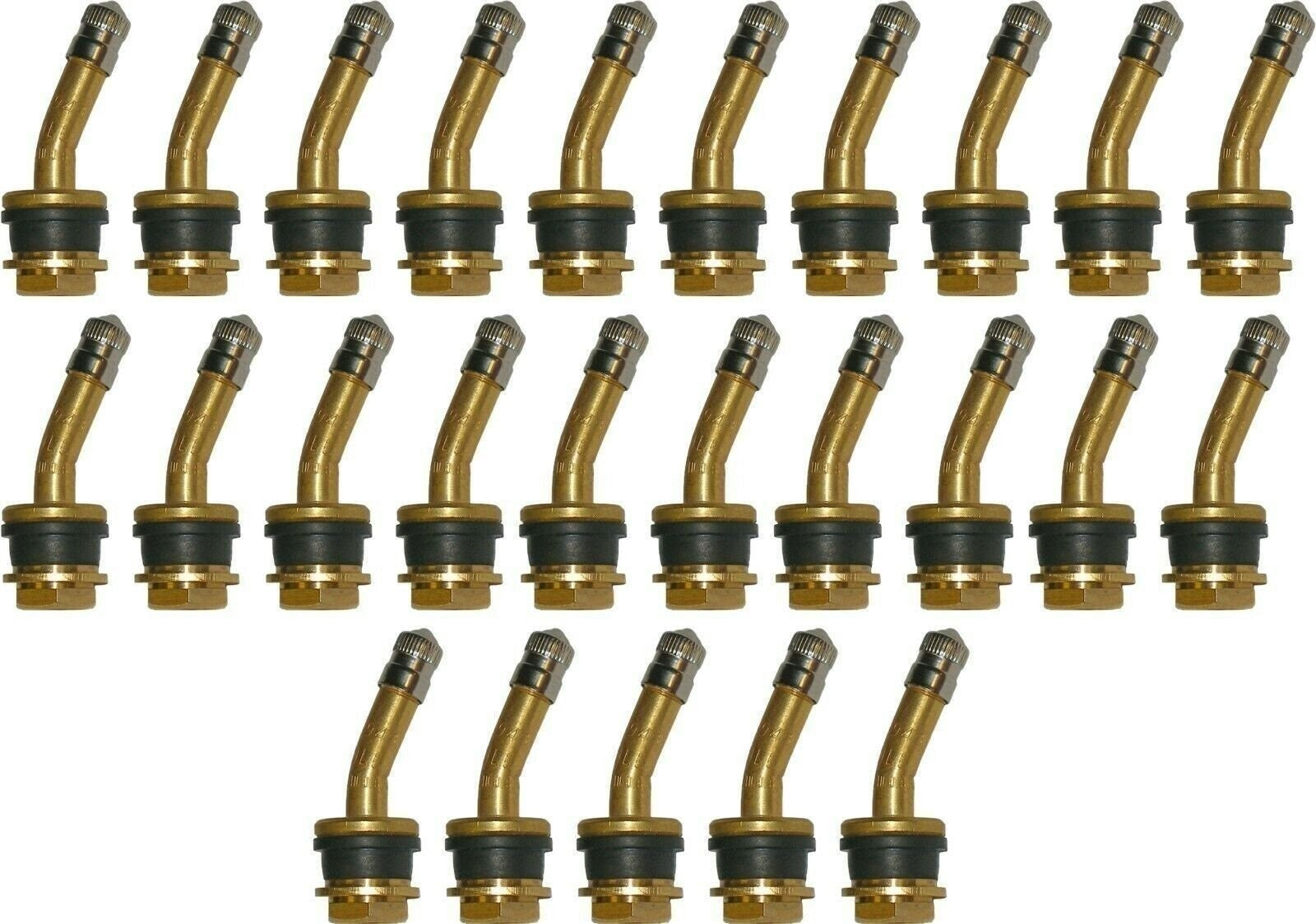 Dill VS-943 1.5" Brass Truck Valve Stem 21° Bend Pack of 25