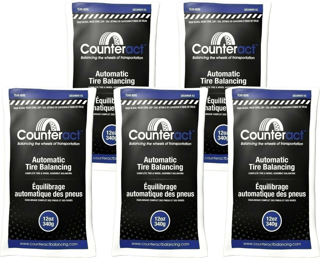 Counteract 120BNB Tire Balancing Beads 12oz - 5 Bags for Smooth Ride