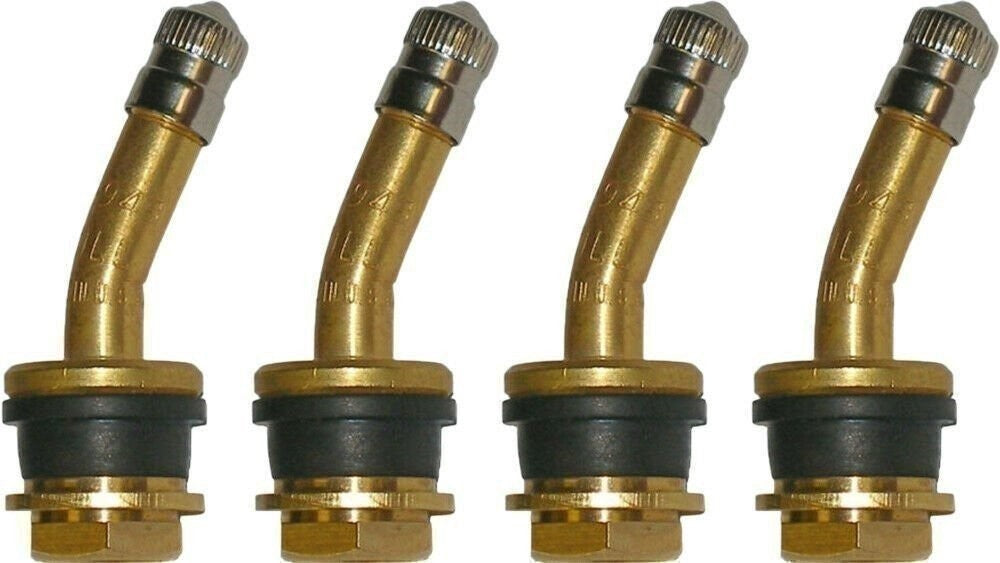Dill VS-943 1.5" Brass Truck Valve Stem 21° Bend Pack of 4