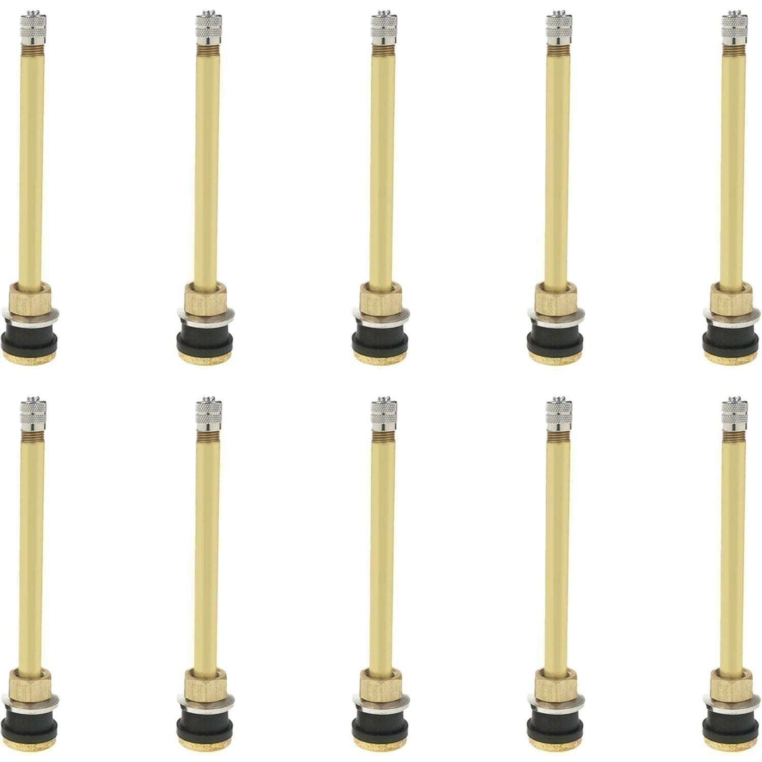 TR574 5" Brass Tubeless Truck Tire Valve Stem Clamp-In Pack of 10