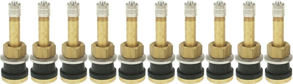 TR500 2" Brass Tubeless Truck Tire Valve Stem Clamp Pack of 10