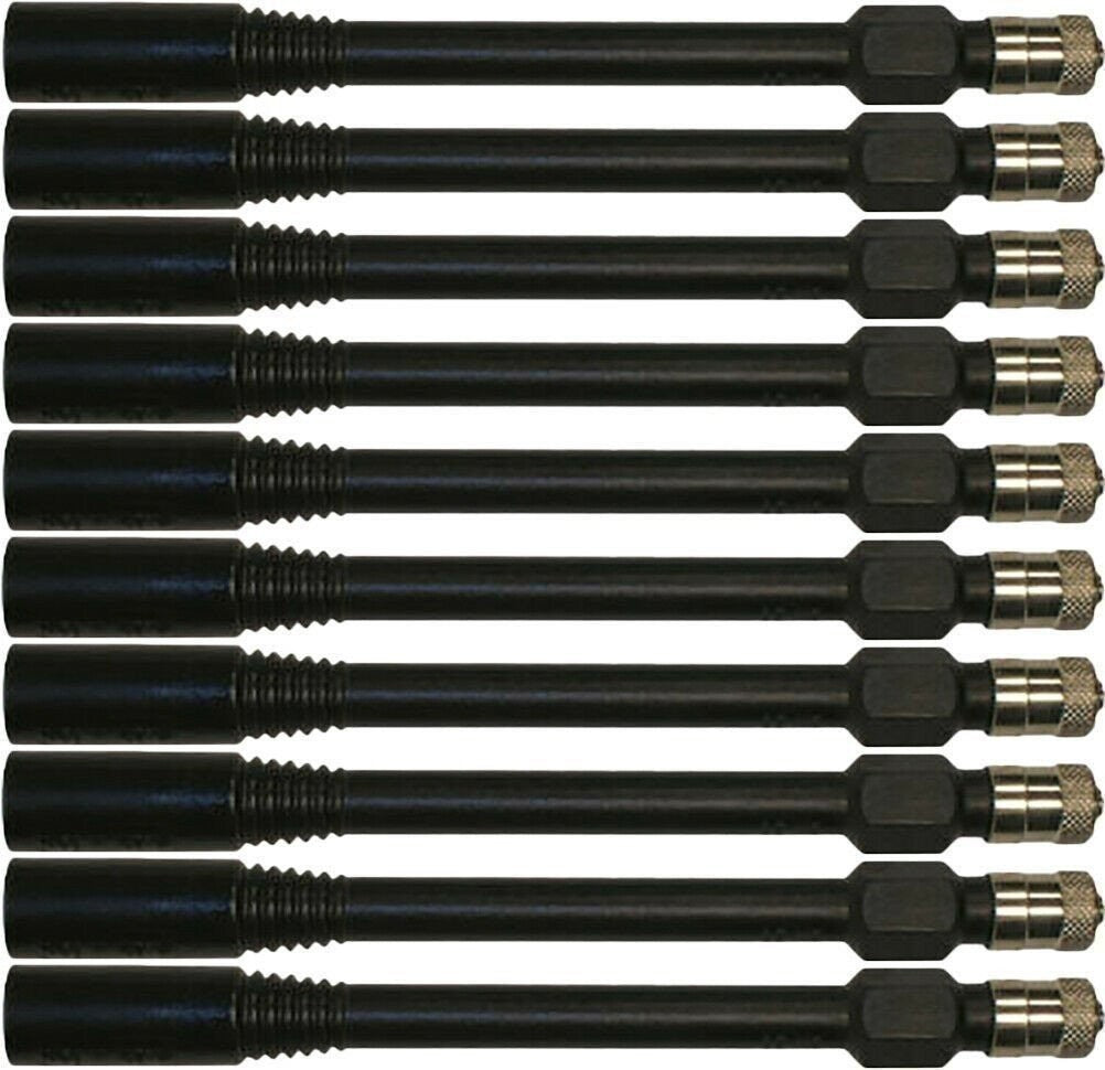 Haltec HE-351 Black 3.82" Polymer Valve Extensions Pack of 10