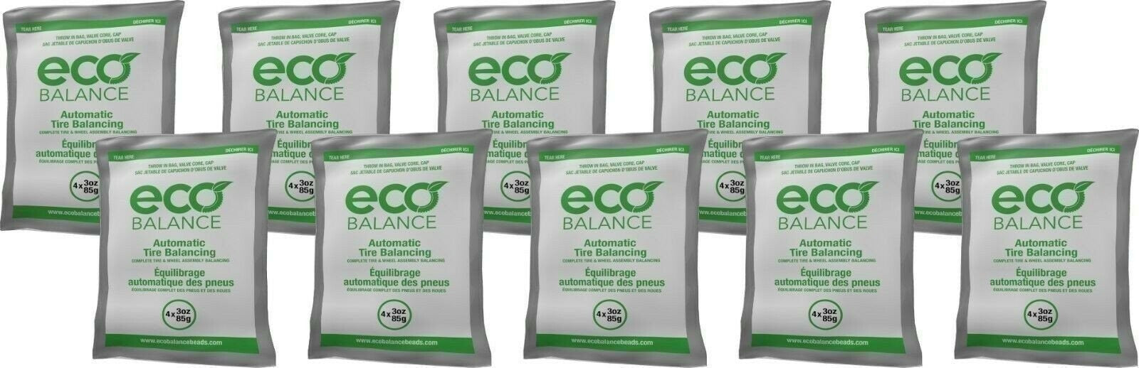 ECO Balance 03EB Tire Balancing Beads 3oz Pack of 10 for Smooth Ride