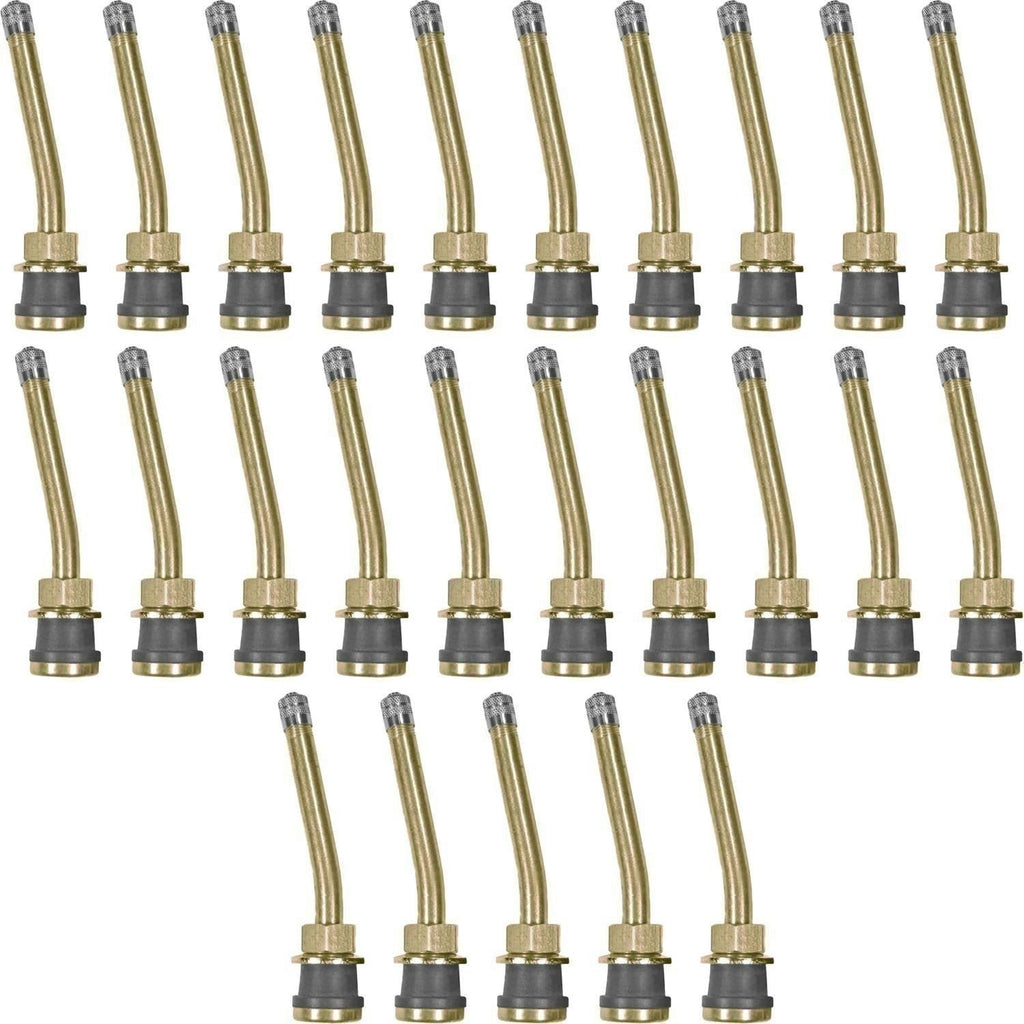 TR571-13 Brass Truck Wheel Valve Stem 3-3/8" 13° Bend Pack of 25