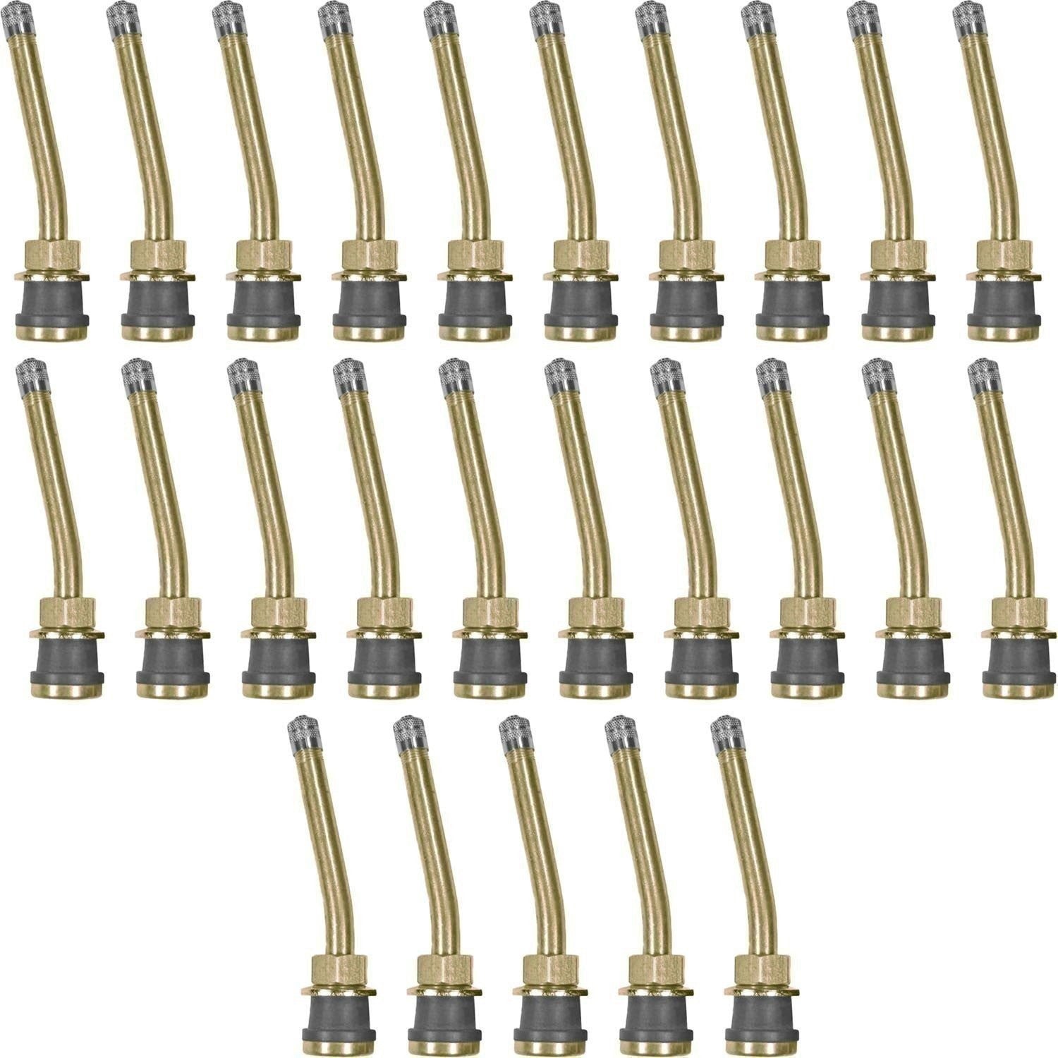 TR571-13 Brass Truck Wheel Valve Stem 3-3/8" 13° Bend Pack of 25