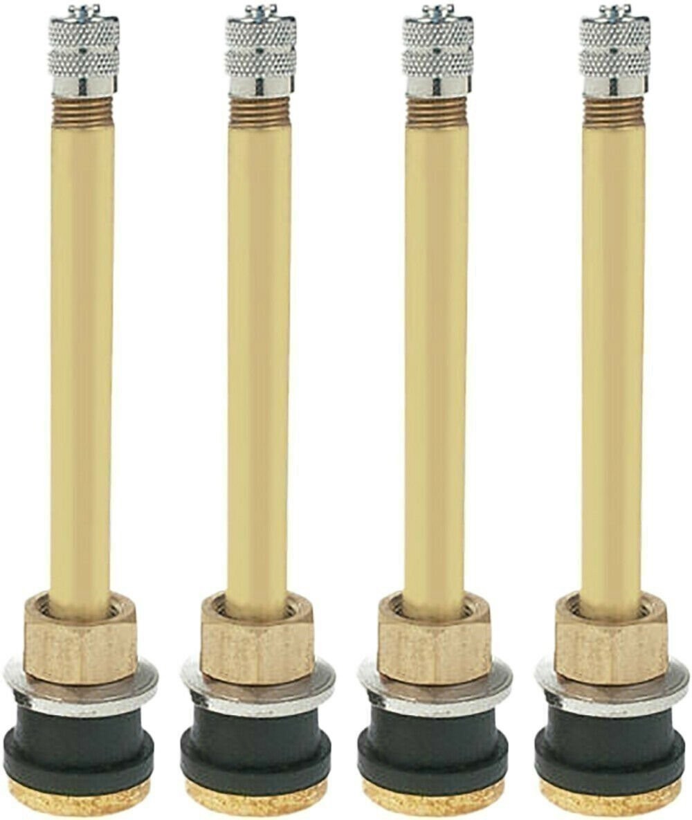 Dill TR572 3.75" Brass Tubeless Truck Valve Stem Clamp-in Pack of 4 (.625)