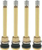 Dill TR572 3.75" Brass Tubeless Truck Valve Stem Clamp-in Pack of 4 (.625)