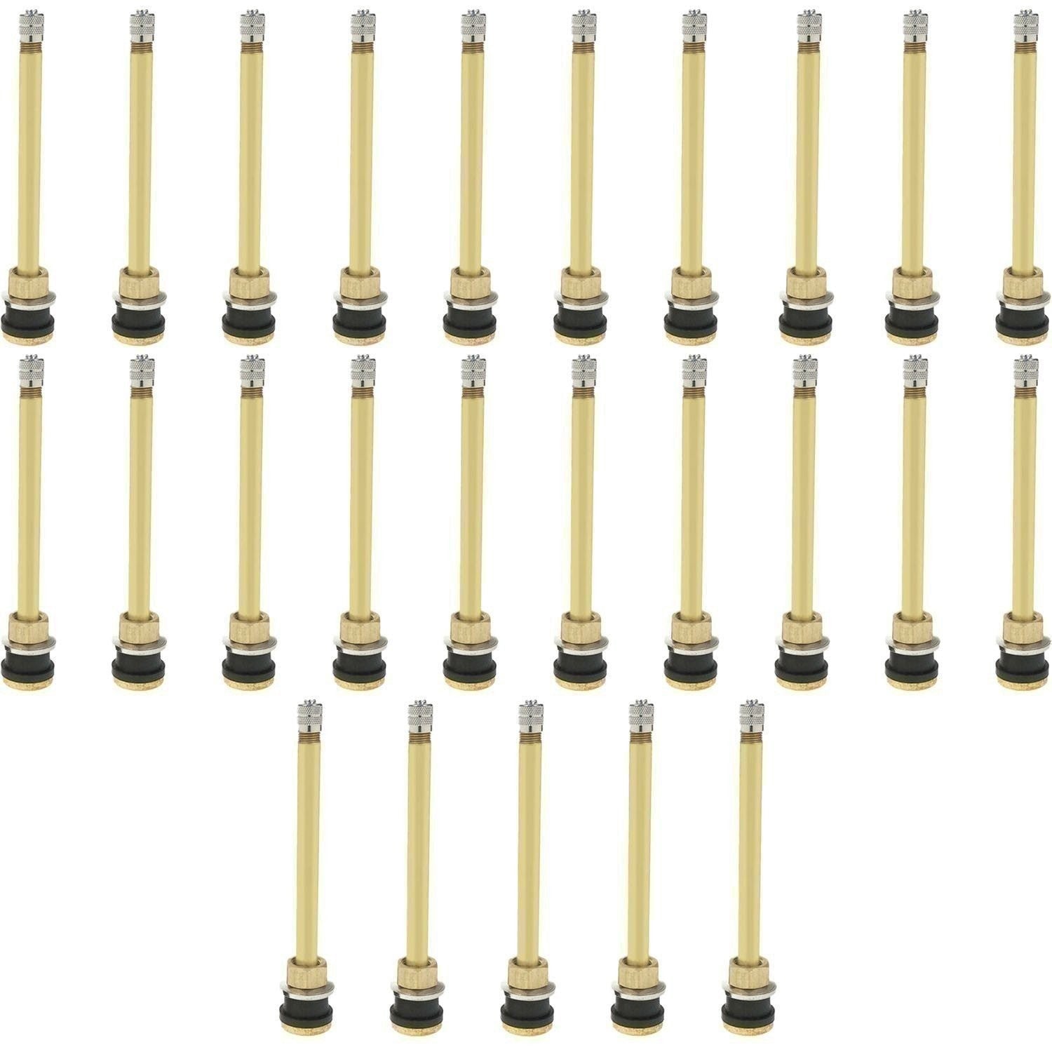 TR573 4-3/8" Brass Tubeless Truck Tire Valve Stem Clamp Pack of 25