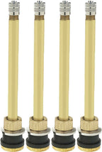 Dill TR574 5" Brass Tubeless Truck Valve Stem Clamp-in .625 Pack of 4