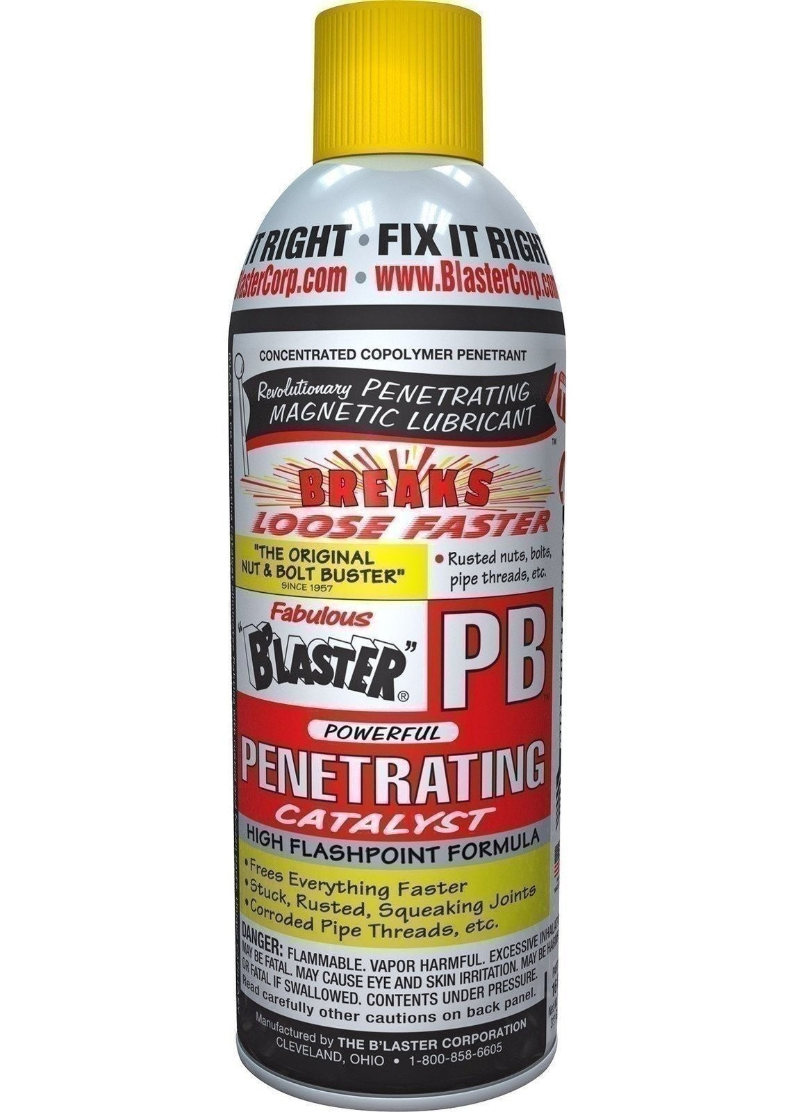 B'laster 16-PB Rust Free Penetrating Catalyst 11oz Pack of 12 - Heavy Duty