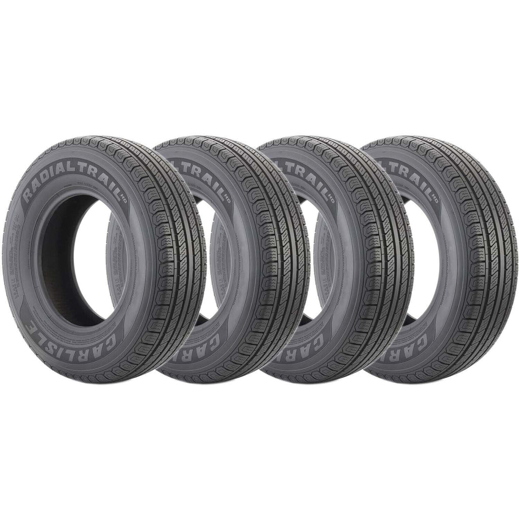 Carlisle Radial Trail HD 8ply ST175/80R13 Trailer Tires LRD Pack of 4