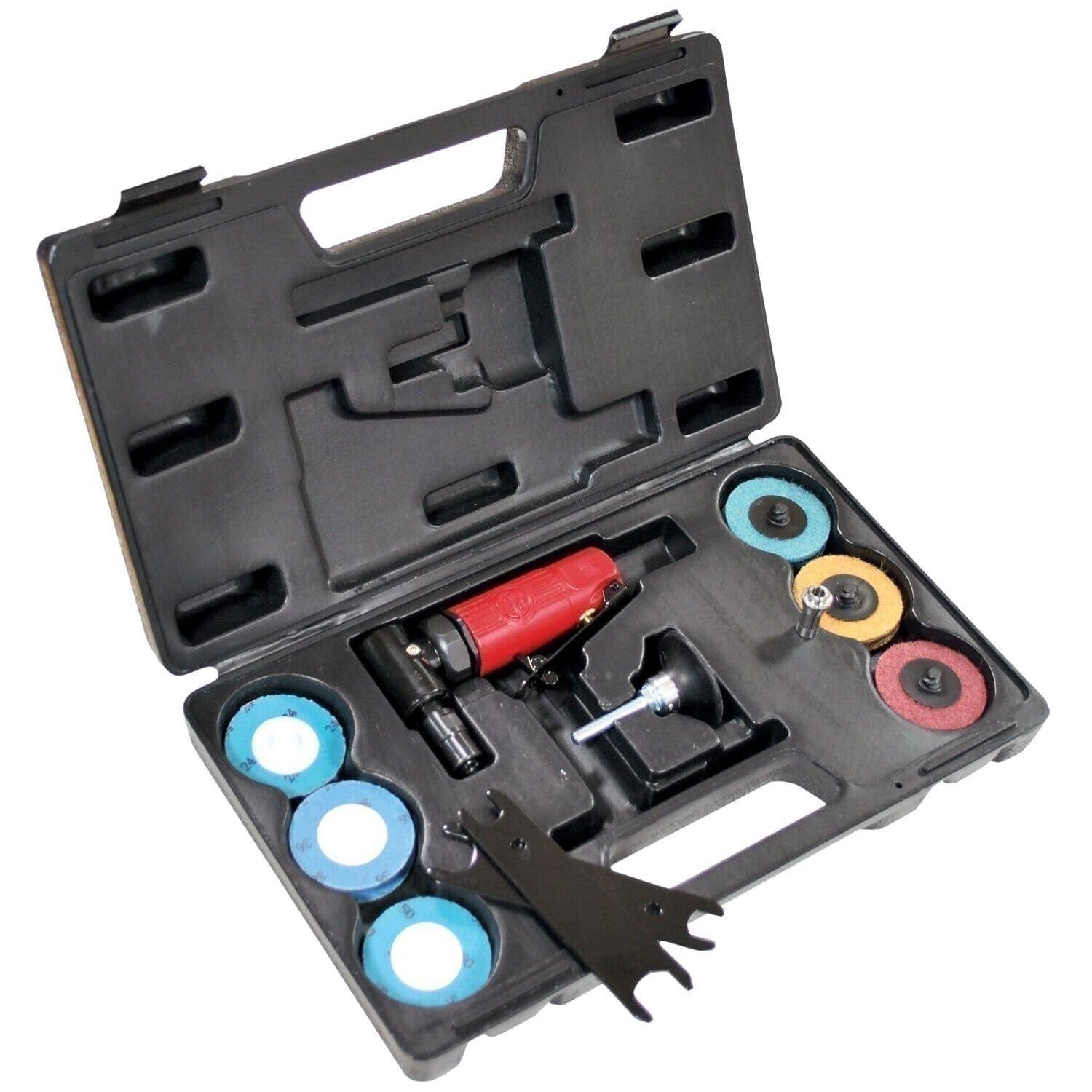 Chicago Pneumatic CP875K Mini Air Angle Die Grinder Kit 22500 RPM