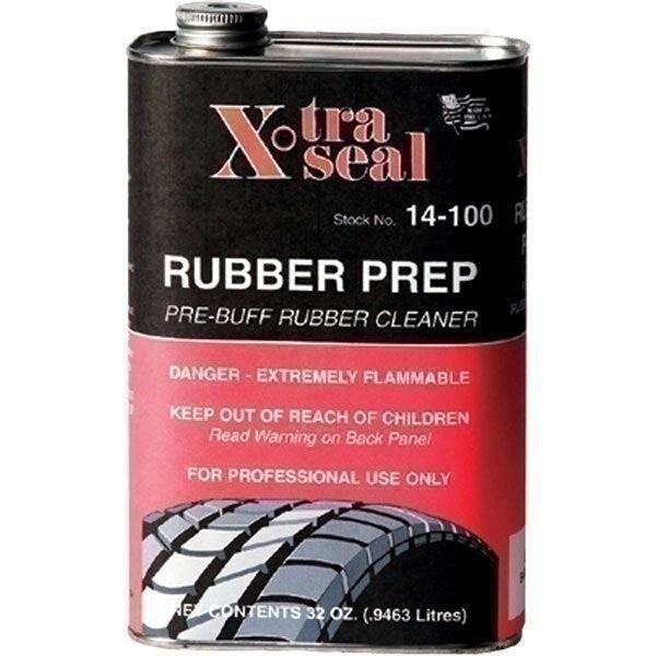 Xtra Seal 14-100 Rubber Prep Liquid Tire Cleaner 32oz Pack of 2 Pre Buff