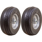 Marathon 00026P Flat Free Sawtooth Utility Tire 2.80/2.50-4 Rim Pack of 2
