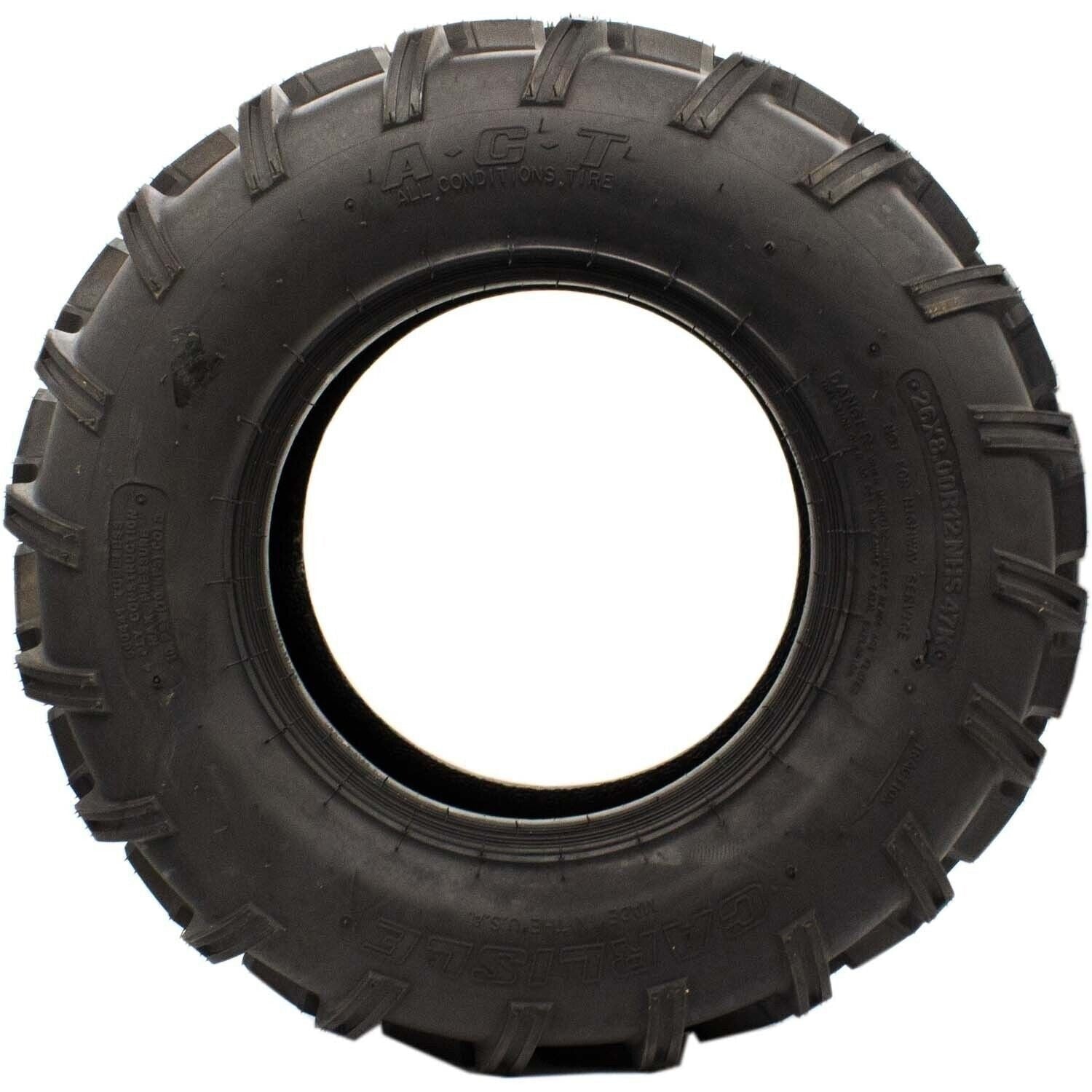 Carlisle 3 Star 25x8R11 ATV UTV Tire Tubeless Durable Off-Road Tire