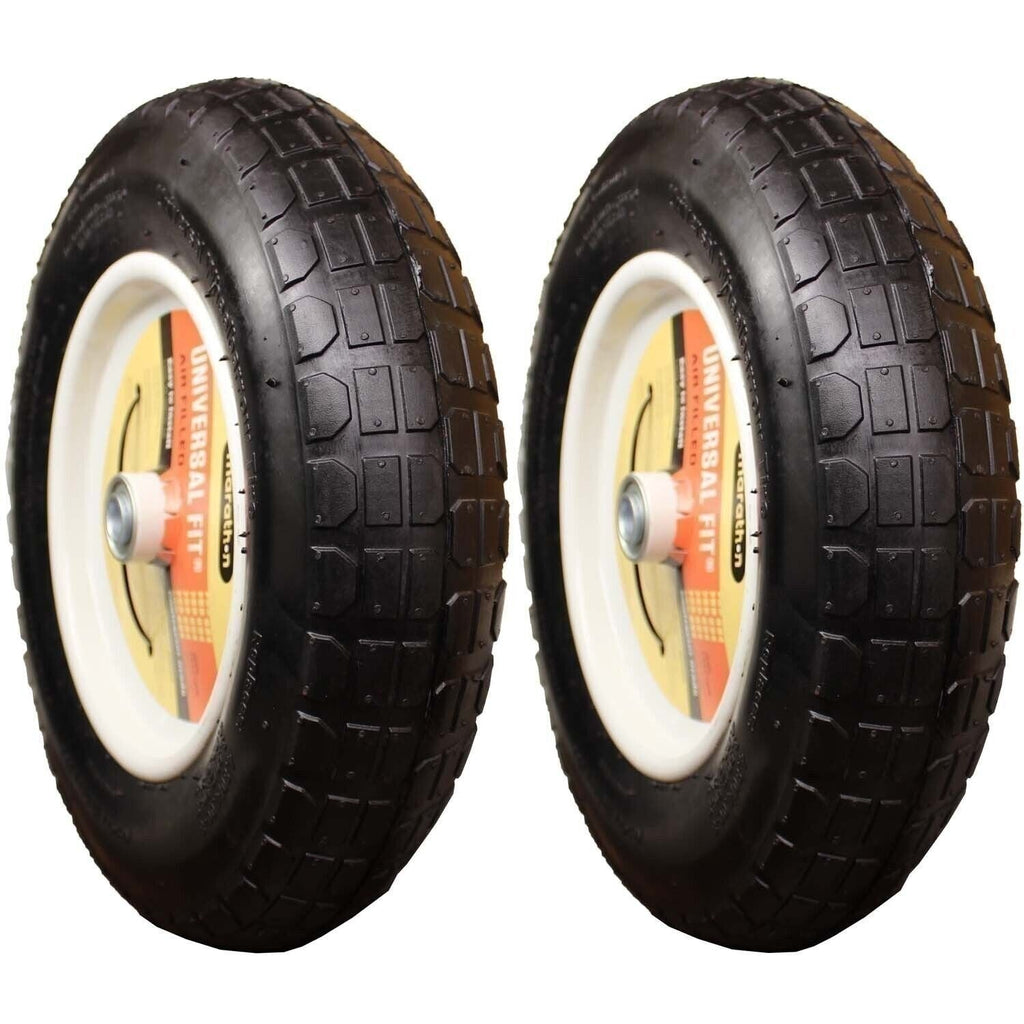 Marathon 20265 Air Wheelbarrow Tire 4.80/4.00-8 Pneumatic Pack of 2