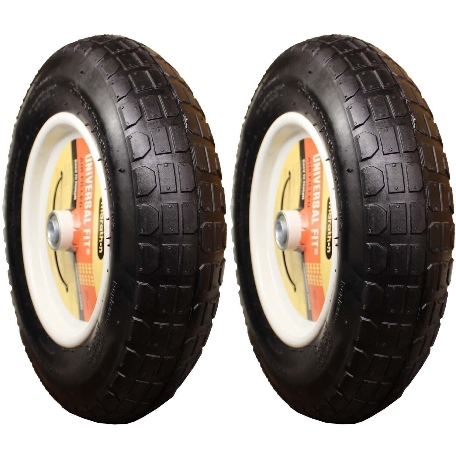 Marathon 20265 Air Wheelbarrow Tire 4.80/4.00-8 Pneumatic Pack of 2