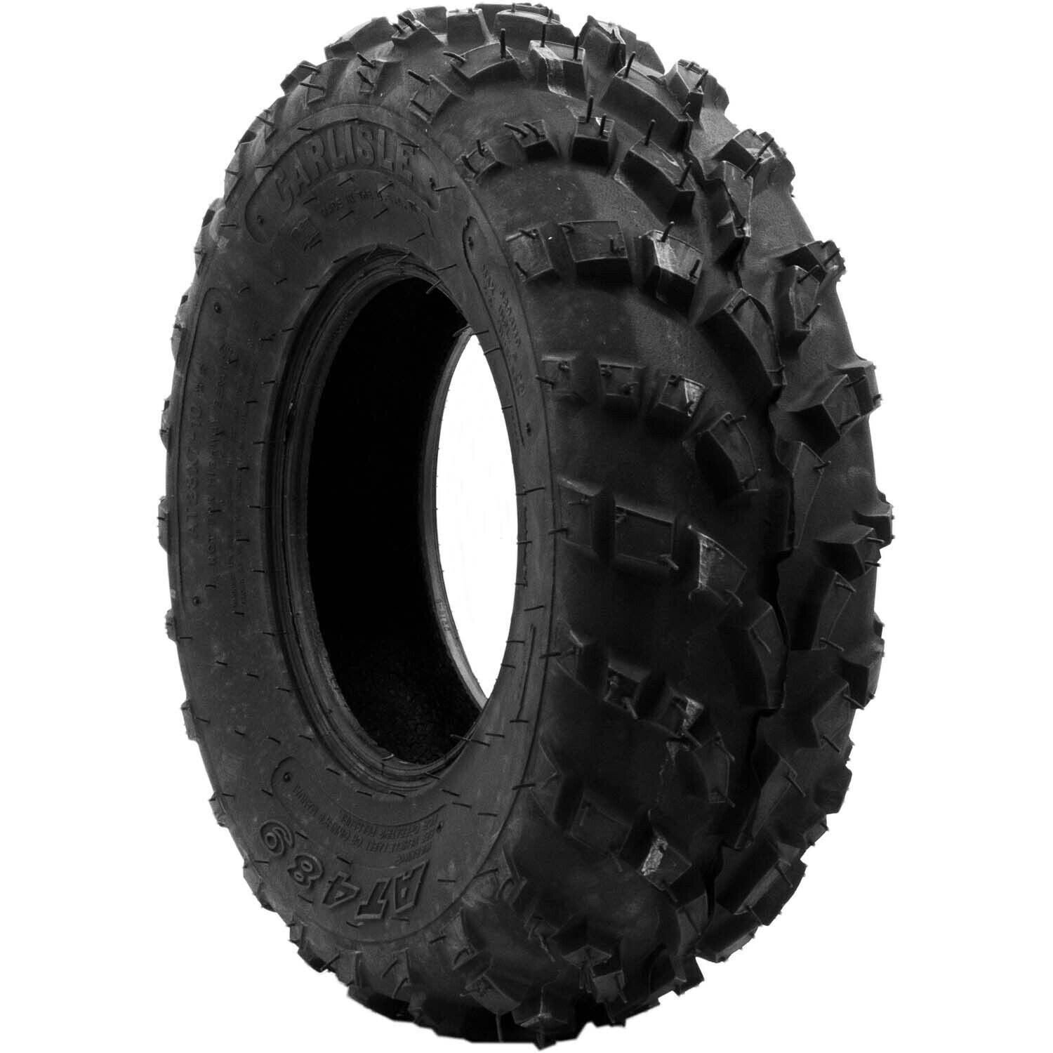 Carlisle AT489 25x8-12 4ply ATV Tire NHS Tubeless Durable Off-Road