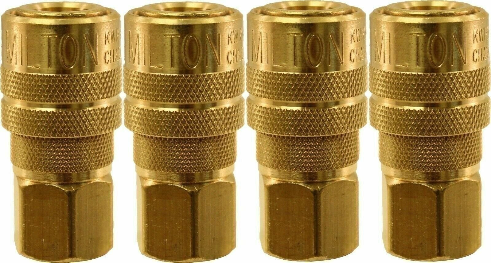 Milton 715 1/4" FPT M-Style Coupler Pack of 4 - Air Hose Fittings