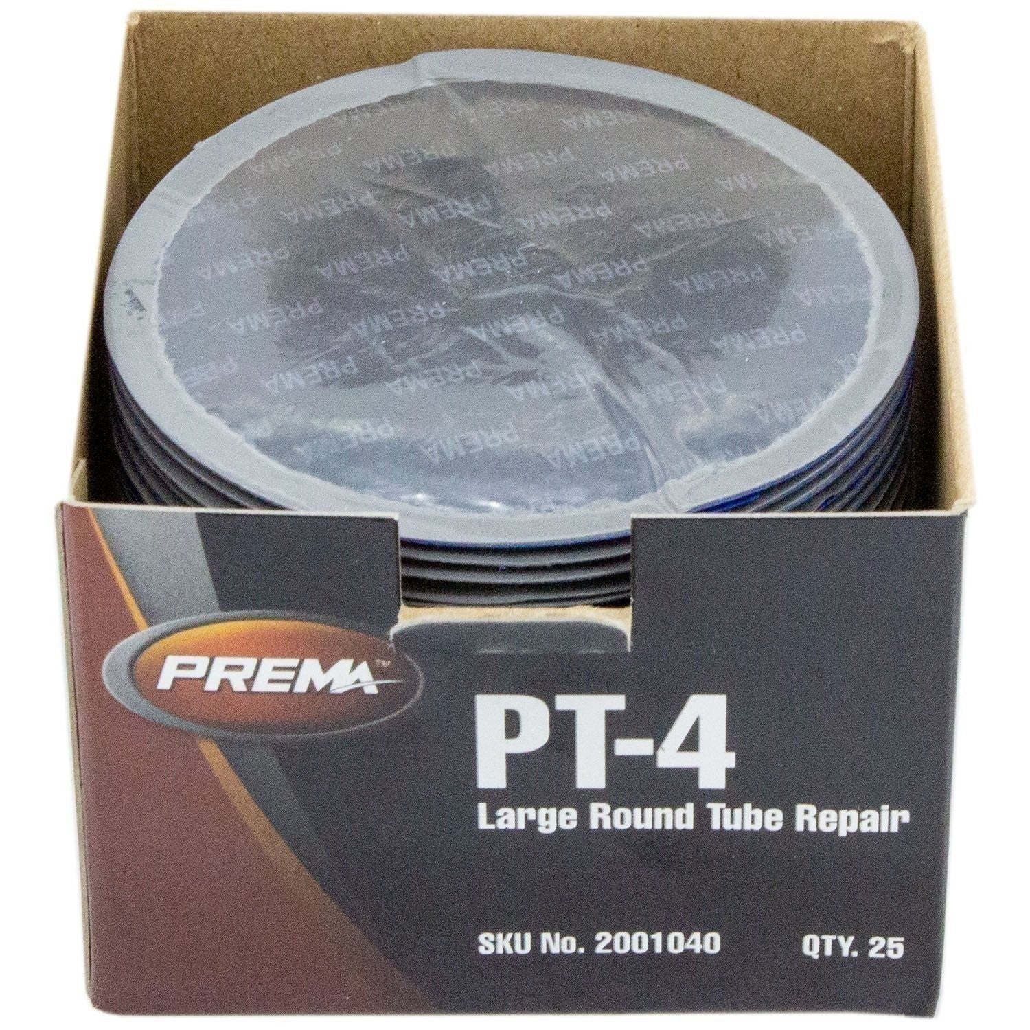 Prema PT-4 3" Large Round Tube Patches Box of 25 - Durable Repair Patch
