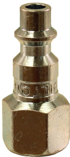 Milton 728 1/4" FNPT M Style Plug, Pack of 2 - Durable Air Tool Fittings