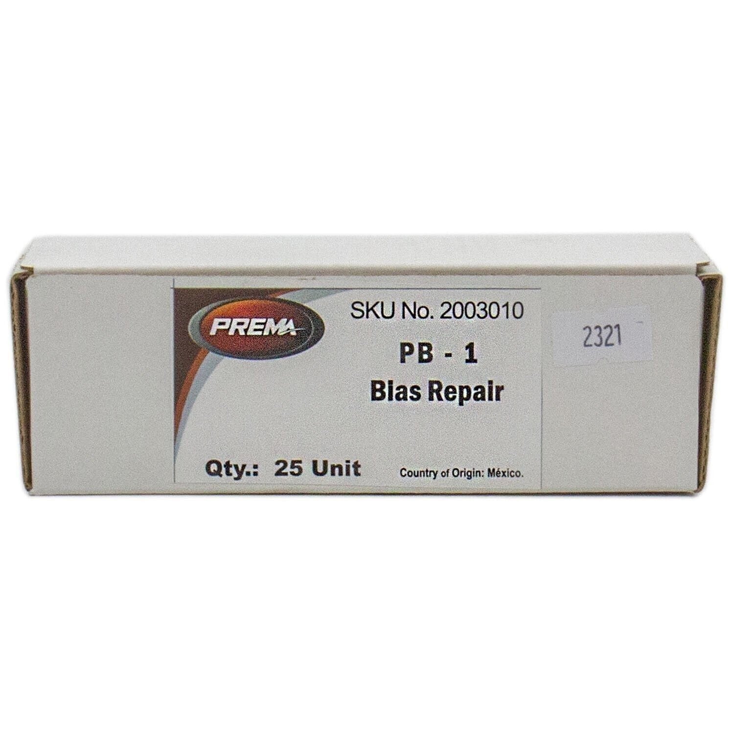 Prema PB-1 2-1/4" Round Bias Tire Patch 1 Ply Box of 25