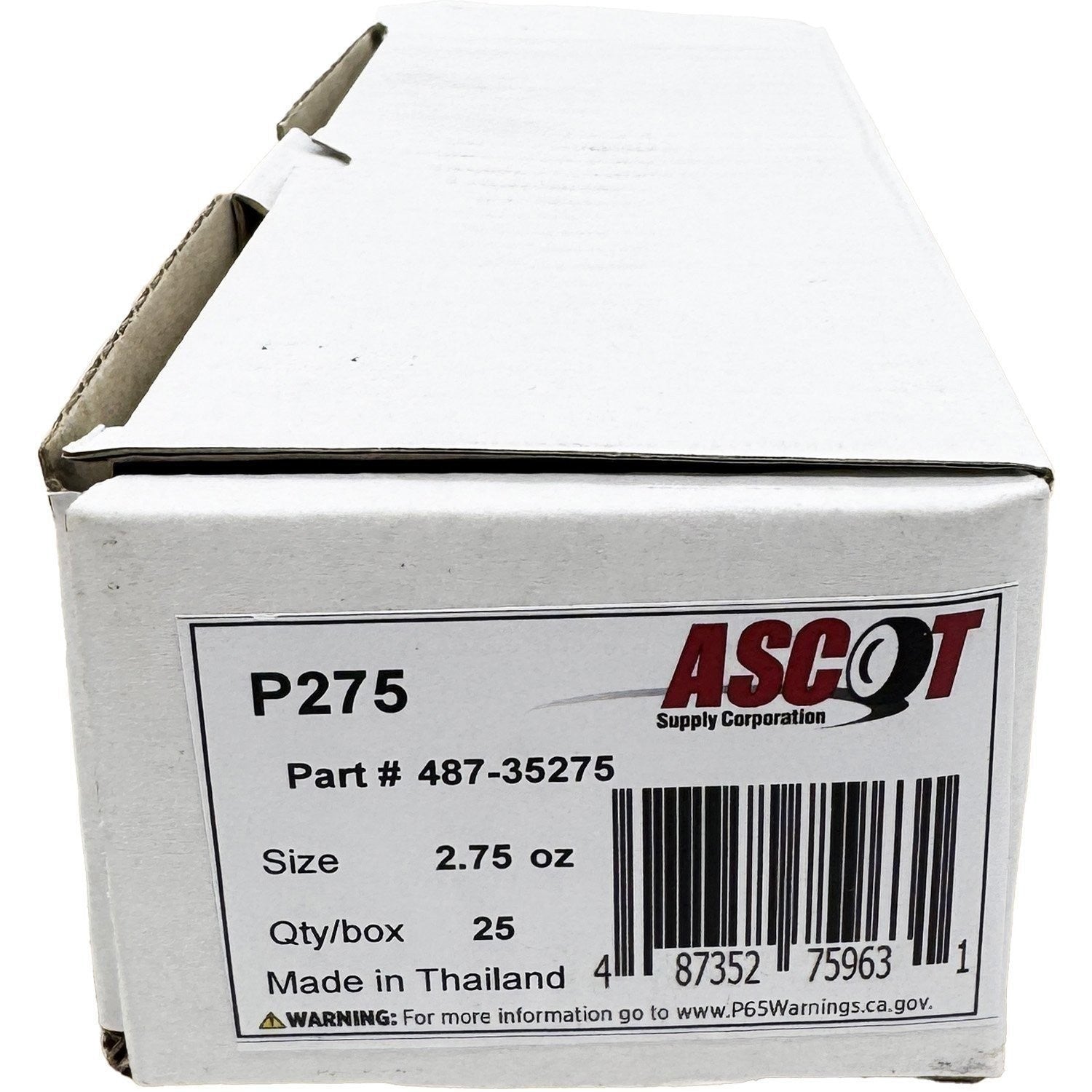 Ascot P Style Uncoated Lead Clip-On Wheel Weights 2.75oz Box of 25