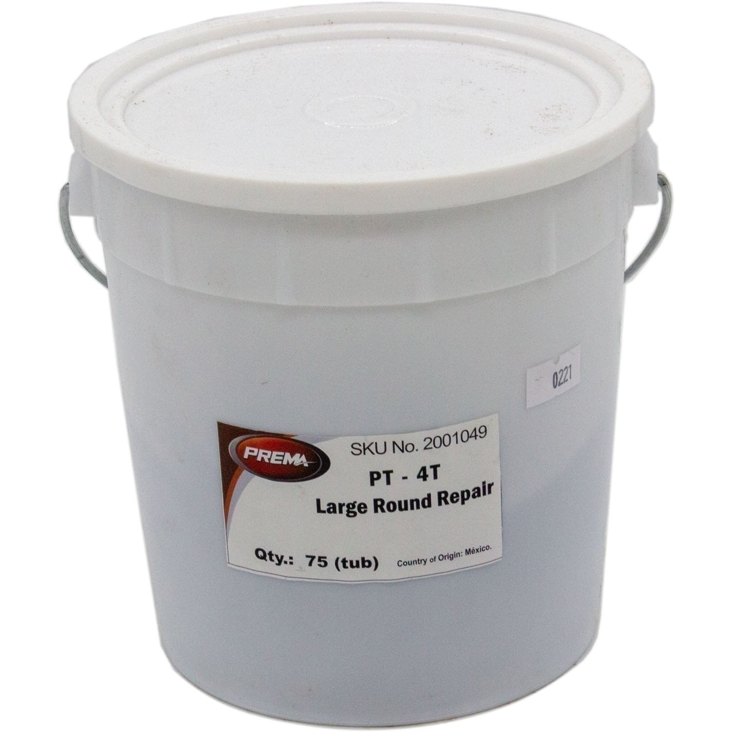 Prema PT-4T Large 3" Round Tube Patch Tub of 75 - Durable Tire Repair