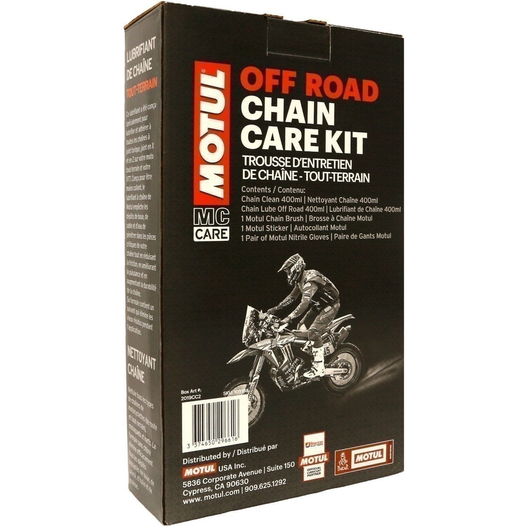 Motul MC Care Off-Road Chain Care Kit – Motorcycle Chain Maintenance Set
