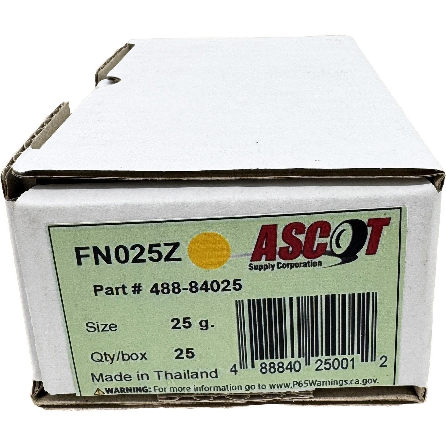 Ascot FN Coated Zinc Clip-On Wheel Weights 25 gm - Box of 25