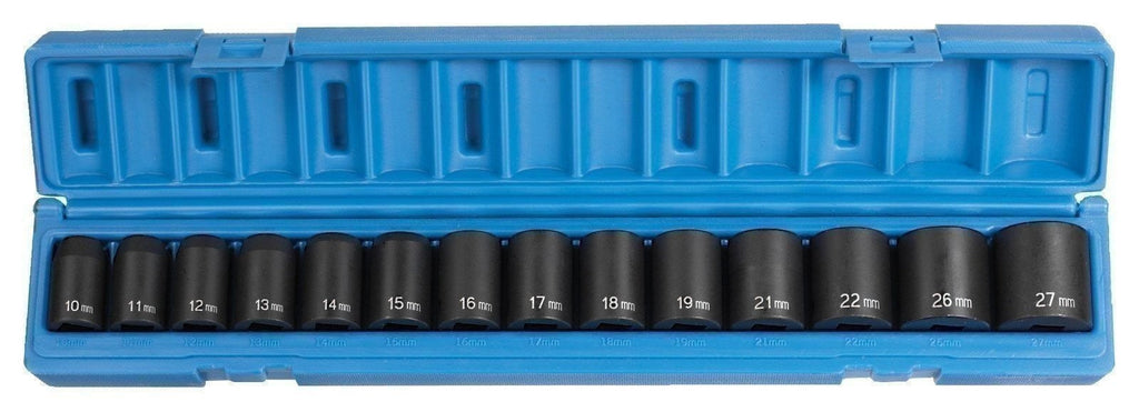 Grey Pneumatic 1412M 14-Piece 1/2" Drive Metric Socket Set Standard Length