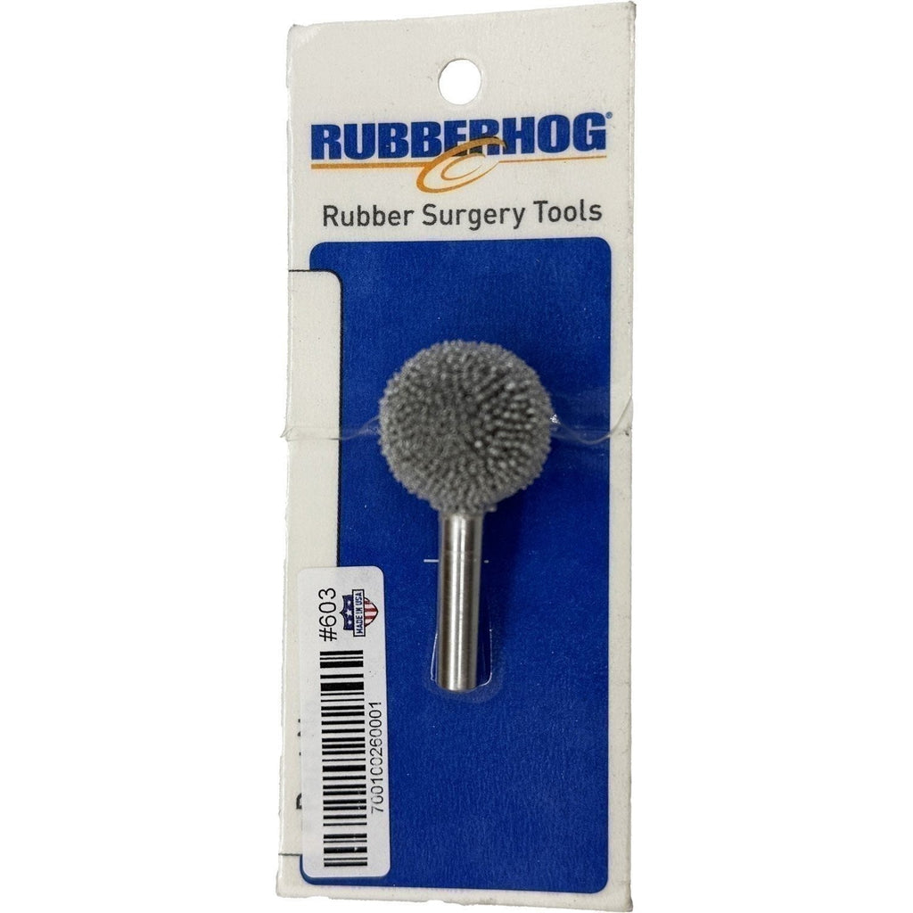 Rubberhog 7/8" Buffing Sphere Coarse 330 SSG with 1/4" Shaft