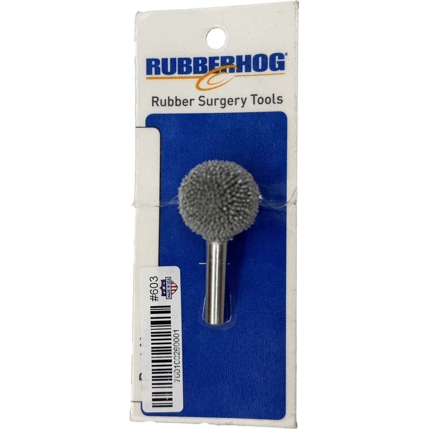 Rubberhog 7/8" Buffing Sphere Coarse 330 SSG with 1/4" Shaft