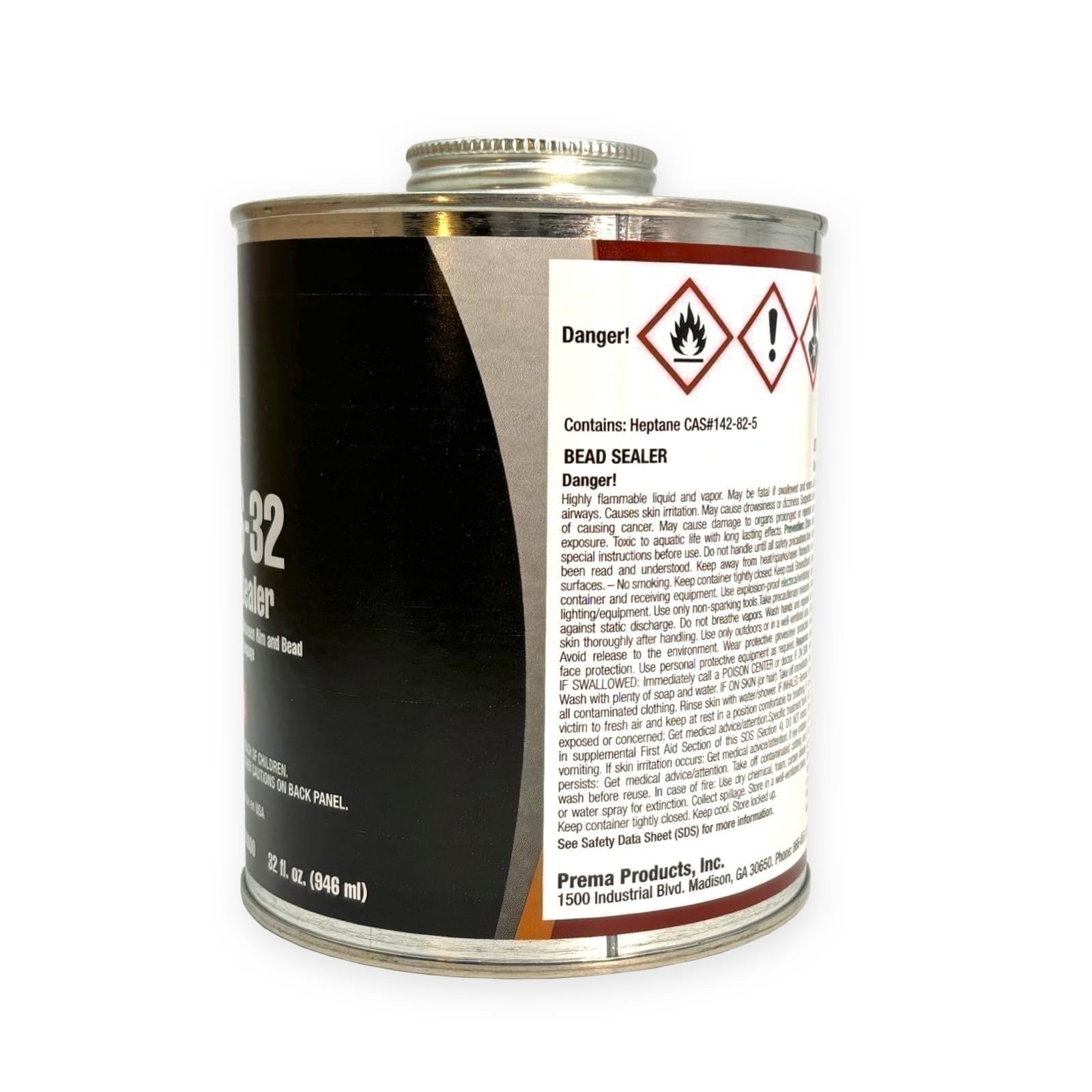 Prema PBS-32 32oz Bead Sealer with Brush Top Can for Auto Glass Repair