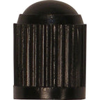 Black Plastic Dome Valve Stem Caps - Pack of 100