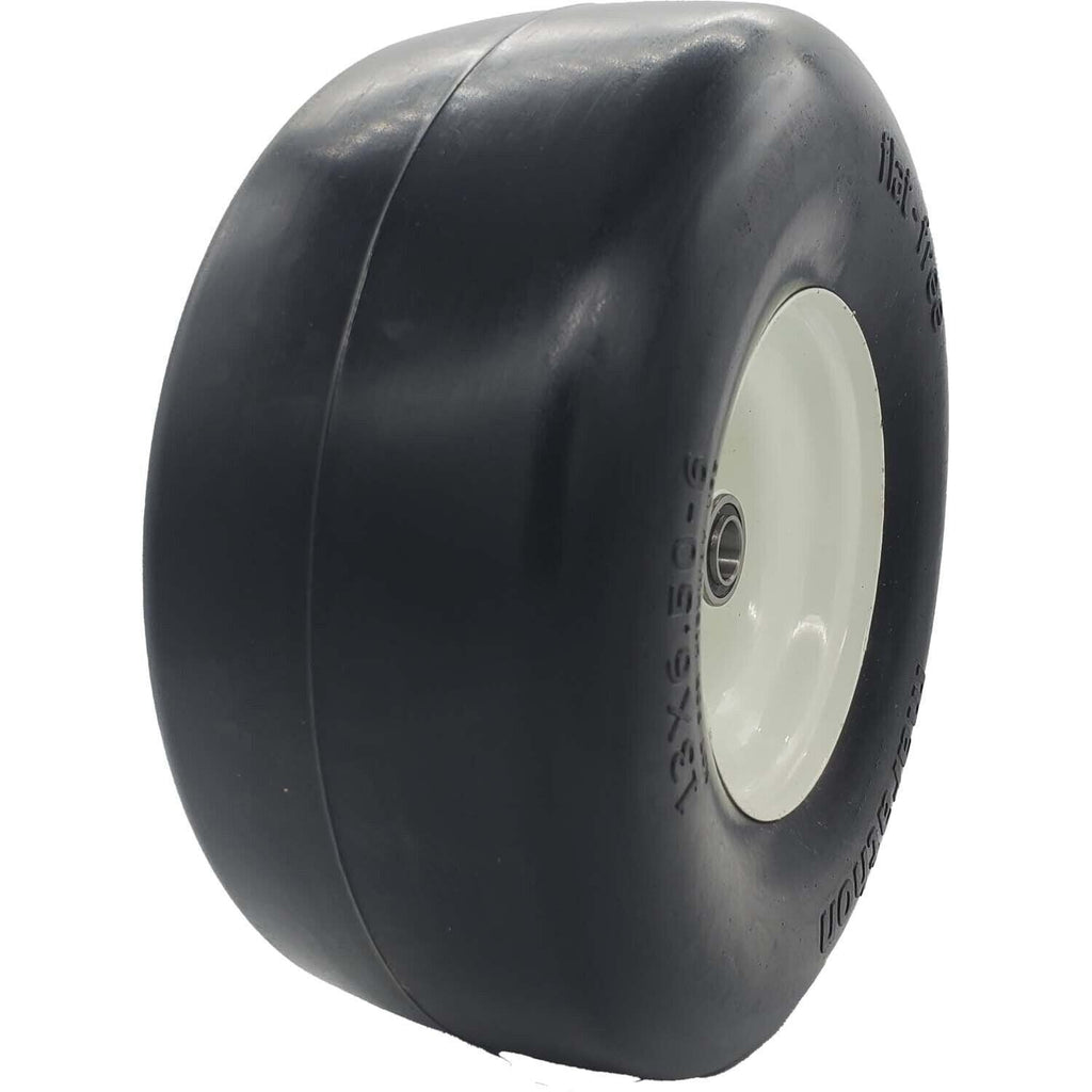 Marathon 30256 13x6.50-6 Flat Free Lawn & Garden Tire on Rim Smooth