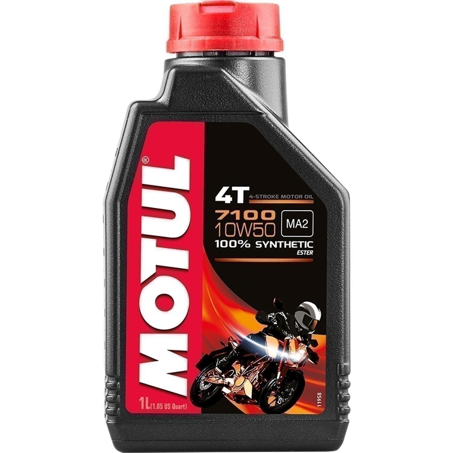 Motul 7100 4T 10W50 Synthetic Motor Oil 1L - High Performance Engine Oil