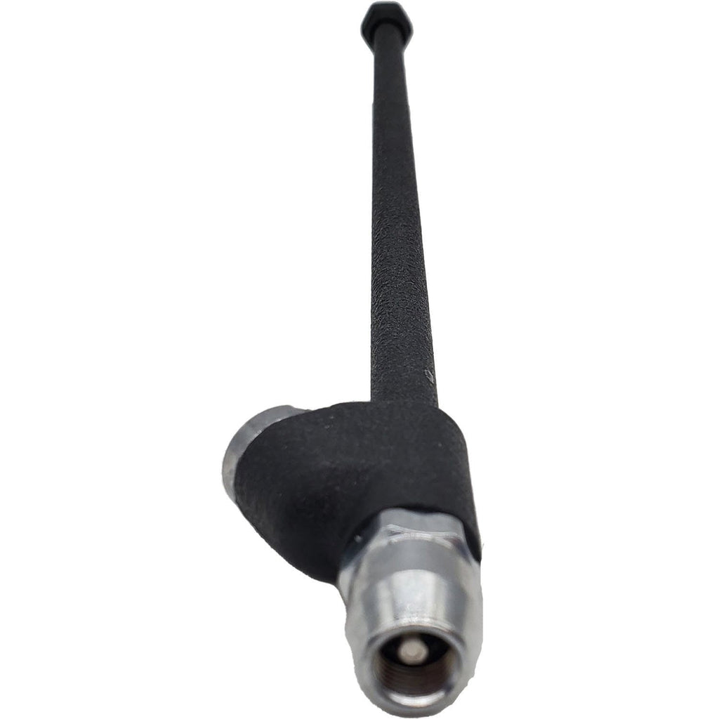 14" Black Dual Foot Lock-On Air Chuck - Premium Coated Tire Inflator Tool