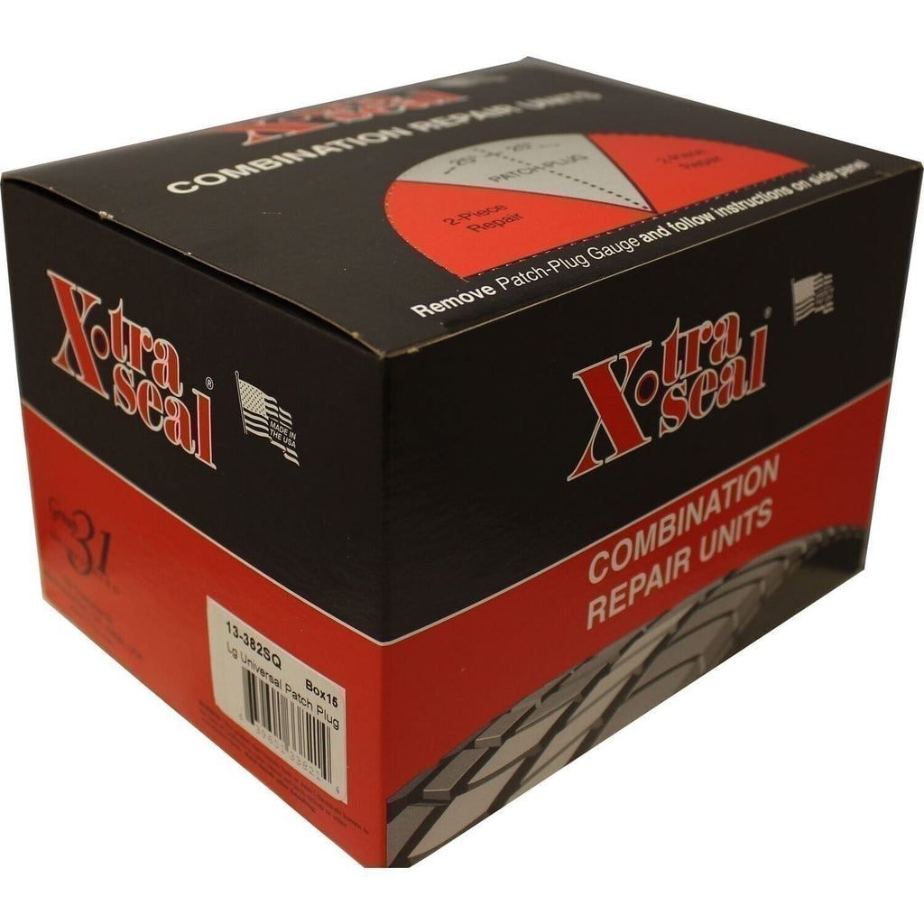 Xtra Seal 13-382SQ 5/16" Universal Tire Patch Plug 2-1/4" Square Patch 15-Pack