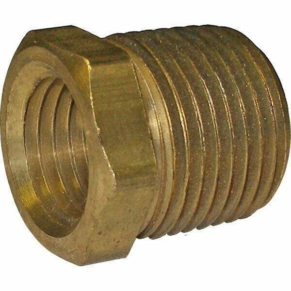 Coilhose Pneumatics Brass Bushing Reducer 3/8" MPT to 1/4" FPT
