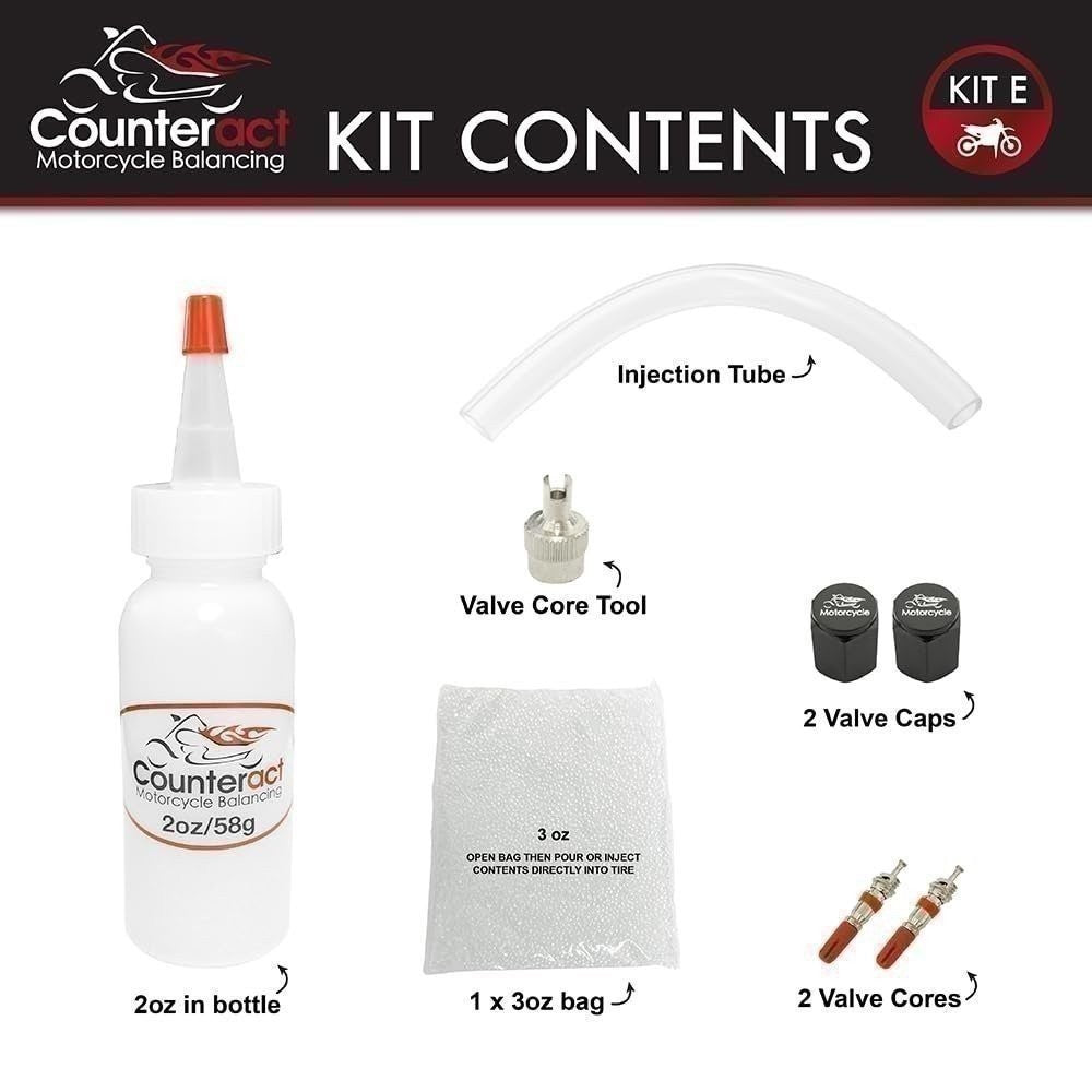 Motorcycle Balance Beads DIY Kit 2oz & 3oz Bags for Tire Stability